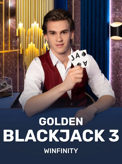 Golden Blackjack 3 game tile